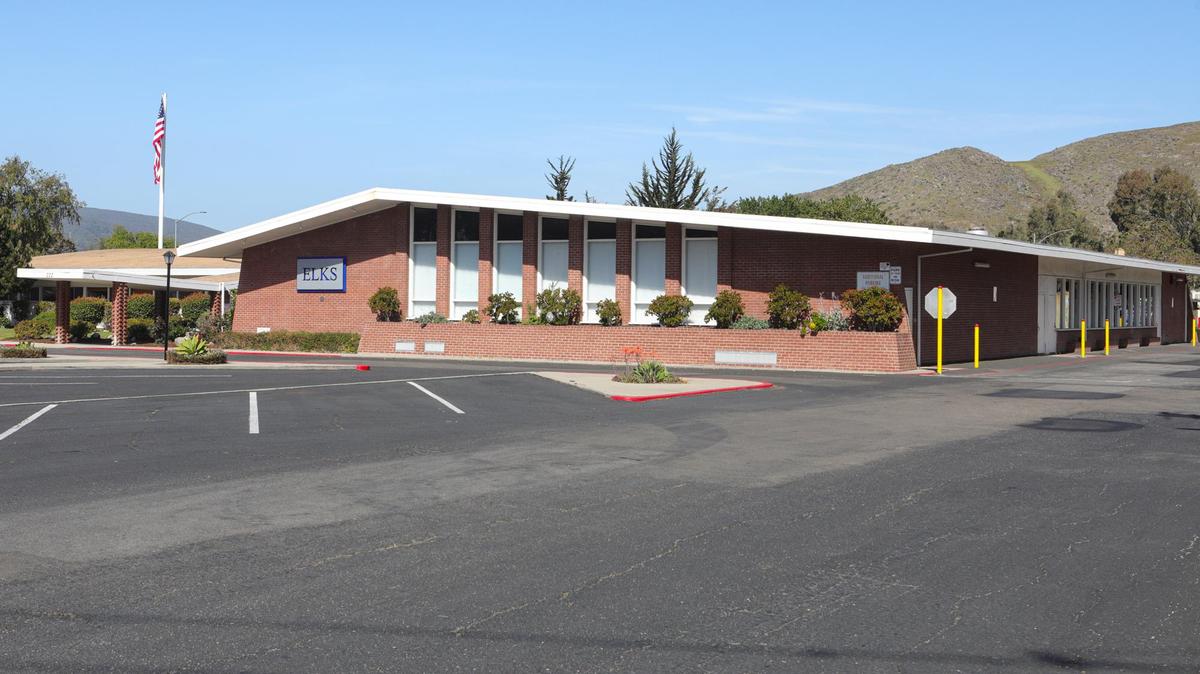 Elks Lodge No. 322 in San Luis Obispo was built on Elks Lane in 1960, as the town expanded south on the Higuera Street corridor.