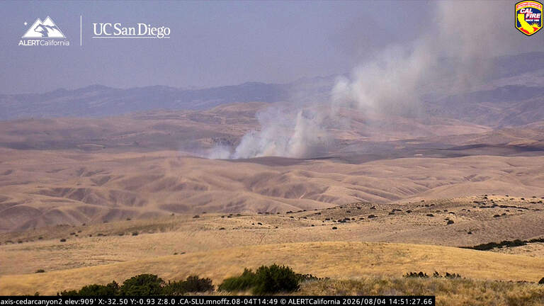 Vegetation fire breaks out in rural SLO County