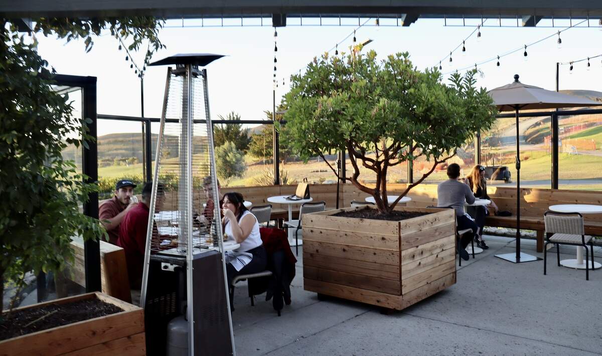 Marcerro, a new restaurant at the Dairy Creek Golf Course, offers sunset views and locally sourced plates for golfers and diners alike.