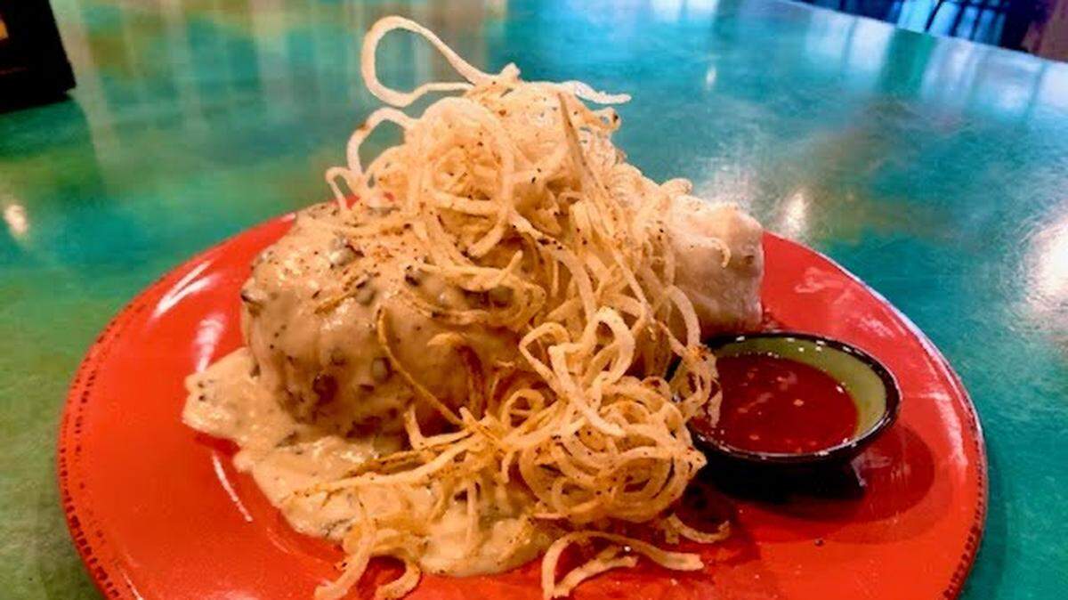 One of four breakfast burritos on the menu at the Morning After Cafe in Paso Robles.