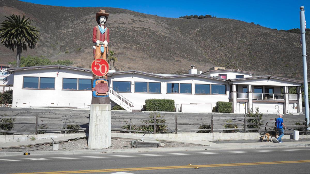 The iconic steak house was once one of the top 30 restaurants in annual sales in the United States. A sign near the main entrance of the Shell Beach restaurant says: “It is with great sadness that after 51 great years we announce F.Mclintocks has closed its doors Thank you for your many years of support.” Oct. 22, 2024.