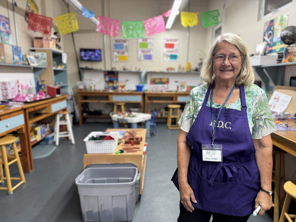 Creative manager Debra Ugalde poses for a photo in the inventors lab at the Exploration Discovery Center in Grover Beach.