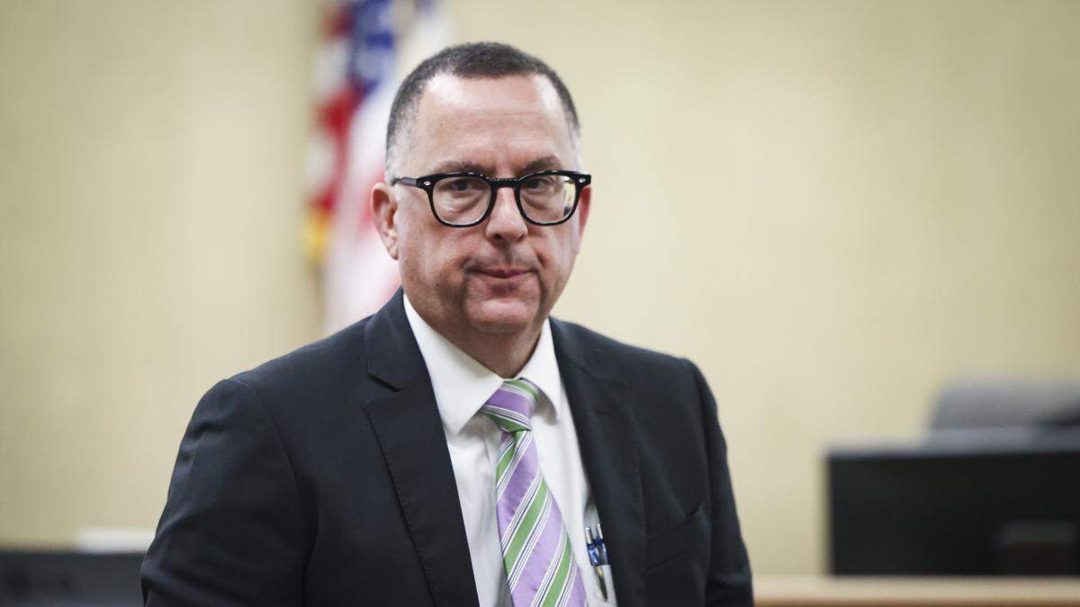 San Luis Obispo County Deputy District Attorney Greg Devitt at preliminary hearing for Tyler Stevens on Dec. 10, 2025.