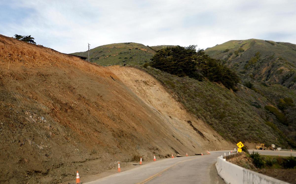 Highway 1 is slated to reopen to the public at the Polar Star slide, located about a mile south of Ragged Point in San Luis Obispo County.