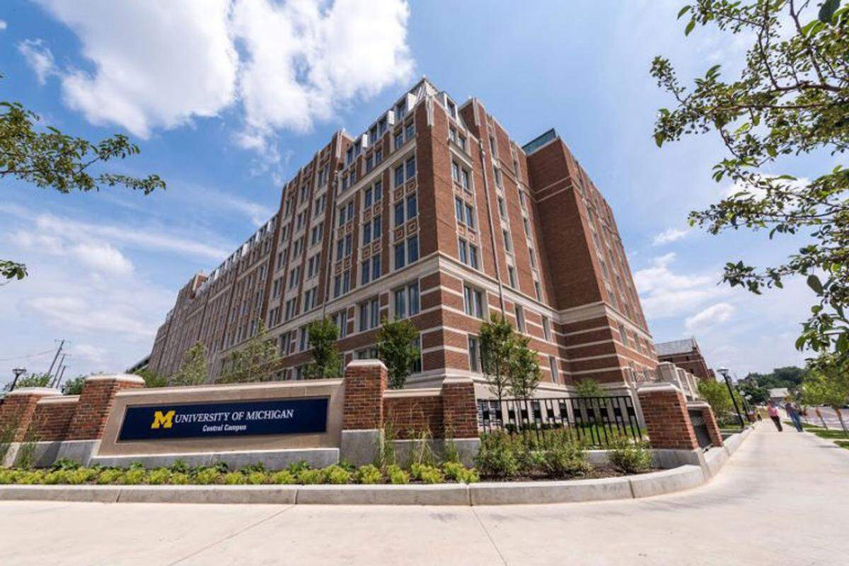 The Munger Graduate Residences, which opened in 2015 at the University of Michigan, uses design elements similar to those in the previously proposed massive Munger Hall dormitory at UC Santa Barbara. 