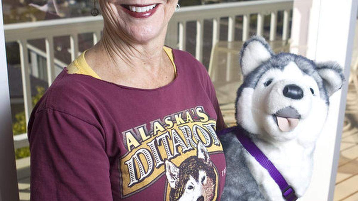 "Ice Island" author Sherry Shahan, shown at her Morro Bay home, has spent much time in Alaska.