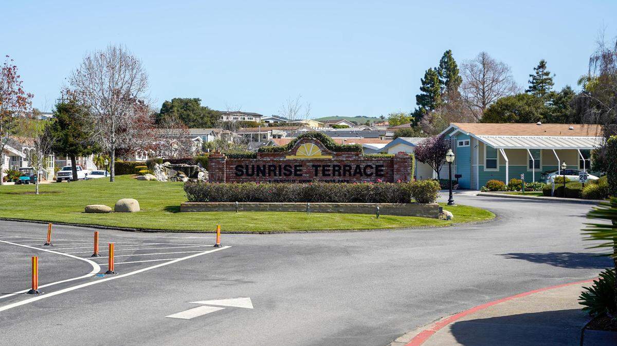 Sunrise Terrace Mobile Home Park residents are concerned a proposed Verizon 5G tower could hurt health and property values in their park March 8, 2024. The proposed tower was denied by the Arroyo Grande Planning Commission.