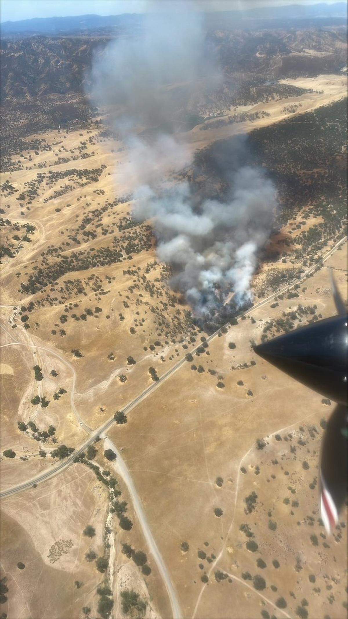 The fire east of Santa Margarita had the potential to burn 300 acres, Cal Fire tweeted on July 23, 2023.