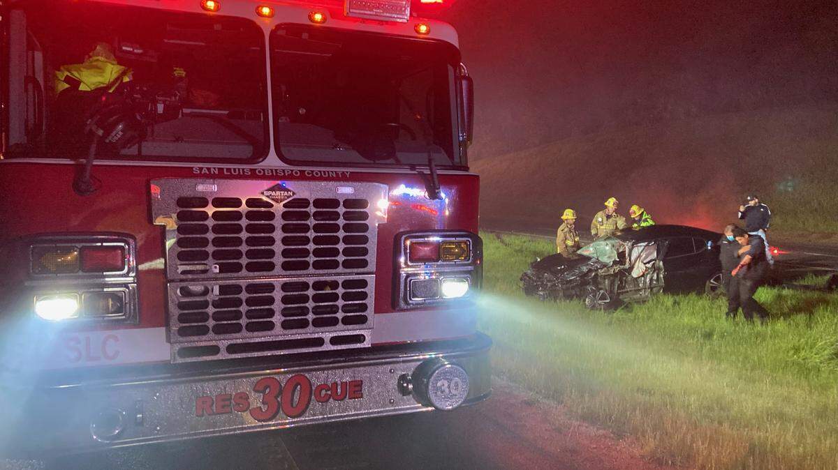 Paso Robles Fire and Emergency Services responded to a traffic collision Tuesday night that killed one and injured two people on Highway 101 near Paso Robles.