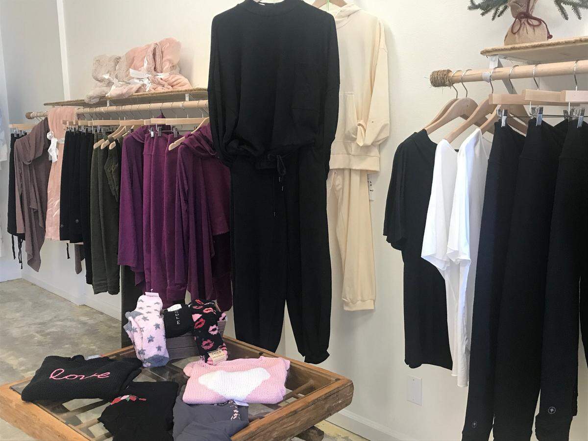 Serendipity, a new shop in Cambria, proves that women’s leisure wear can be super soft, comfortable and stylish.