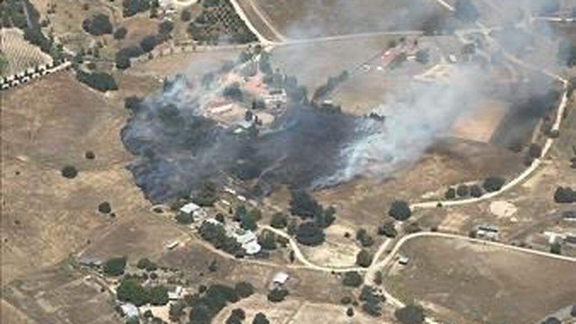 Cal Fire responded to a 3-acre vegetation fire in the 6000 block of Hog Canyon Road in northern San Luis Obispo County on Wednesday, April 29, 2026.