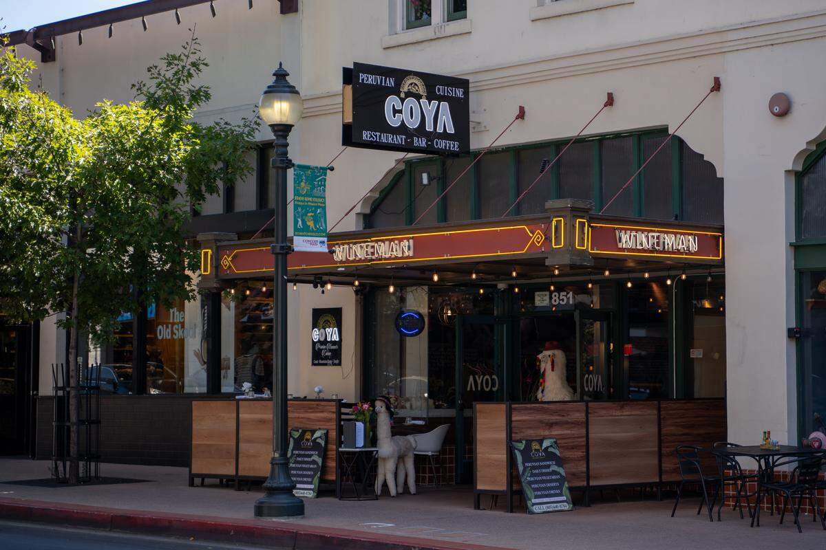 The exterior of Coya Peruvian Food on Higuera Street, pictured here on Thursday, Aug. 28, 2025. The restaurant opened in December 2024.
