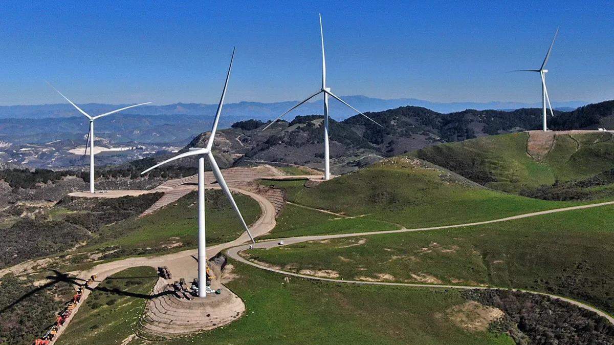 When completed, the Strauss Wind Project will operate 29 towering wind turbine generators.