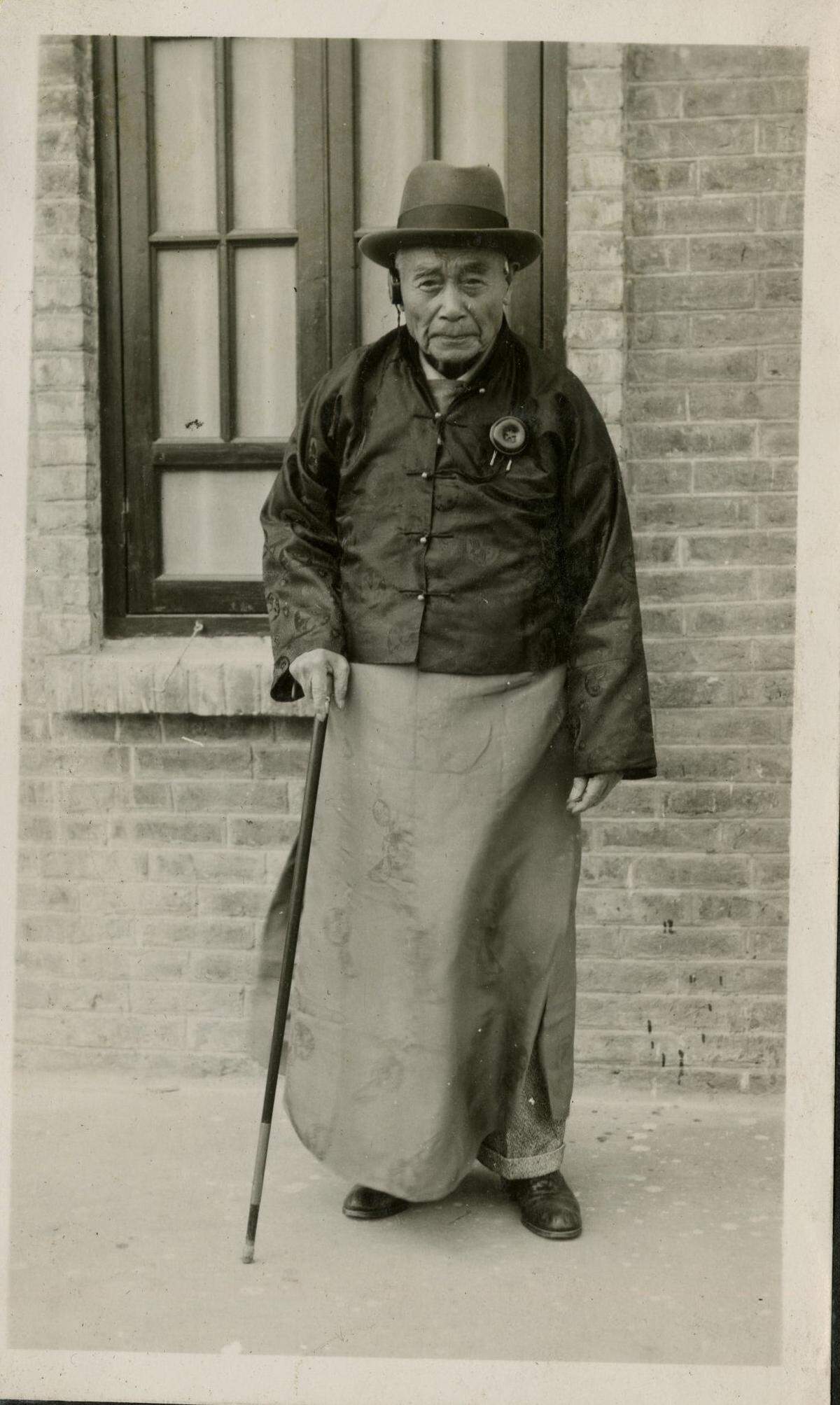Ah Louis, 93, and his sons Frank and Howard toured the birthplace of Ah Louis in China in 1933.