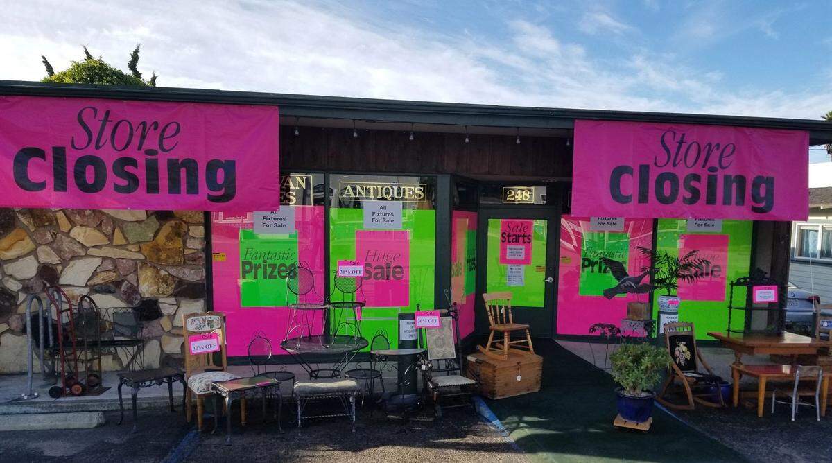 Donovan James Antiques and Estate Jewelry has closed in Cayucos.