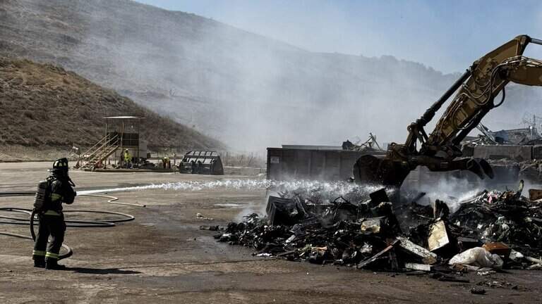 Battery fire breaks out at SLO County landfill