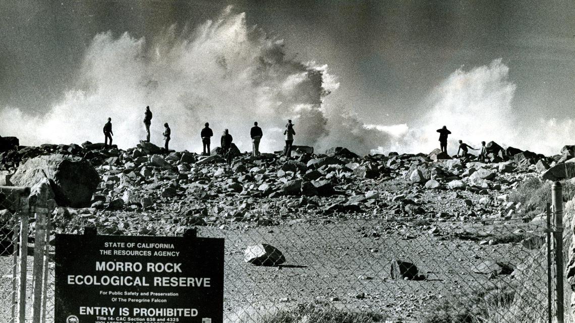 Winter storms turn Morro Bay harbor into ‘a frothing mess.’ What was it like 40 years ago?