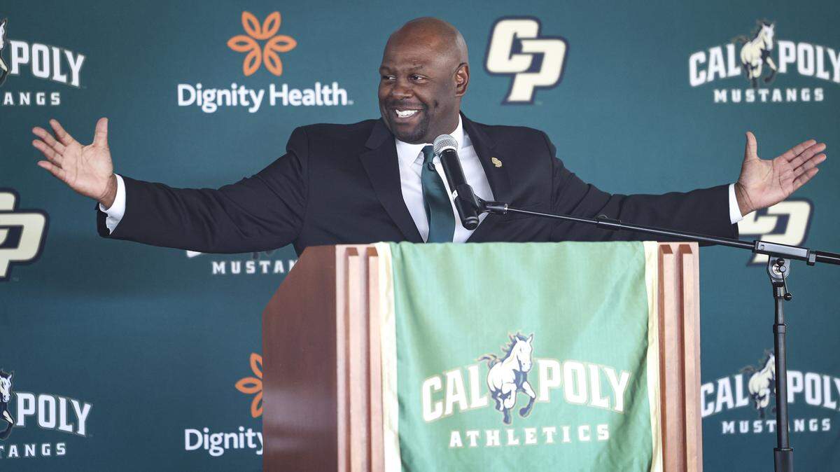 Cal Poly introduced new football head coach Tim Skipper on Dec. 8, 2025.