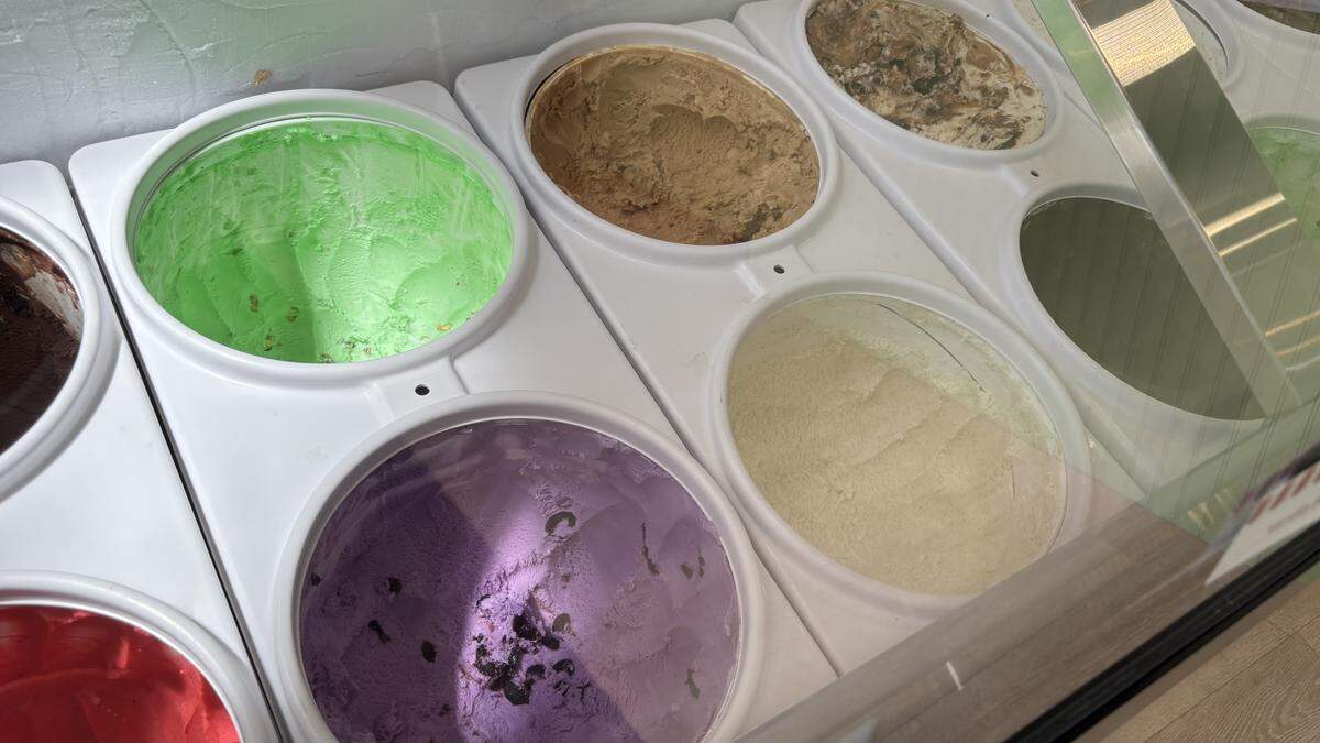 Nana’s Ice Cream & Coffee offers 12 flavors of serving Marianne’s Ice Cream from Santa Cruz, including pistachio nut, vanilla bean, raspberry sorbet, mint chip and Oreo cookie.