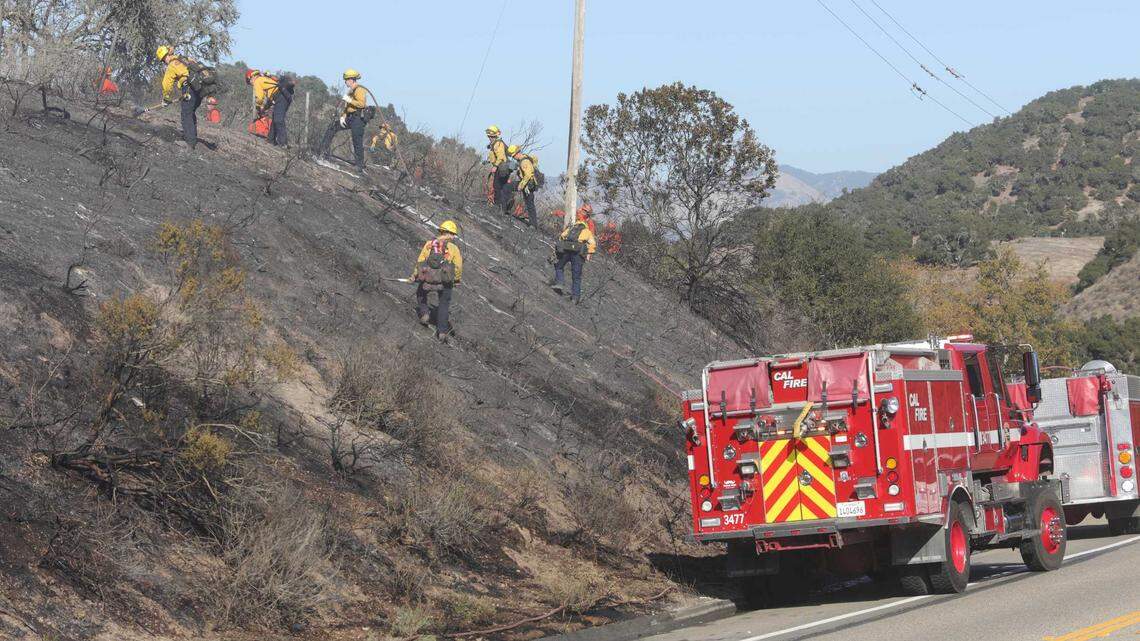 Update: Firefighters extinguish Pismo Beach fire that led to evacuations, road closure