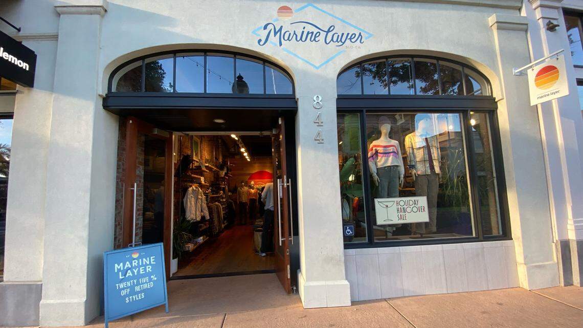 Marine Layer, a San Francisco-based clothing chain specializing in “absurdly soft shirts,” will close its location at 844 Monterey St., San Luis Obispo, on Jan. 9, according to a sign posted in the window of the business.