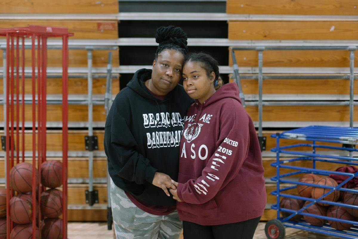 Paso Robles High School athletics coach Juanetta Perkins, seen with daughter Kennedy Johnson, initiated the effort to start an ethnic studies program. She says she learned little about her own heritage while growing up there.