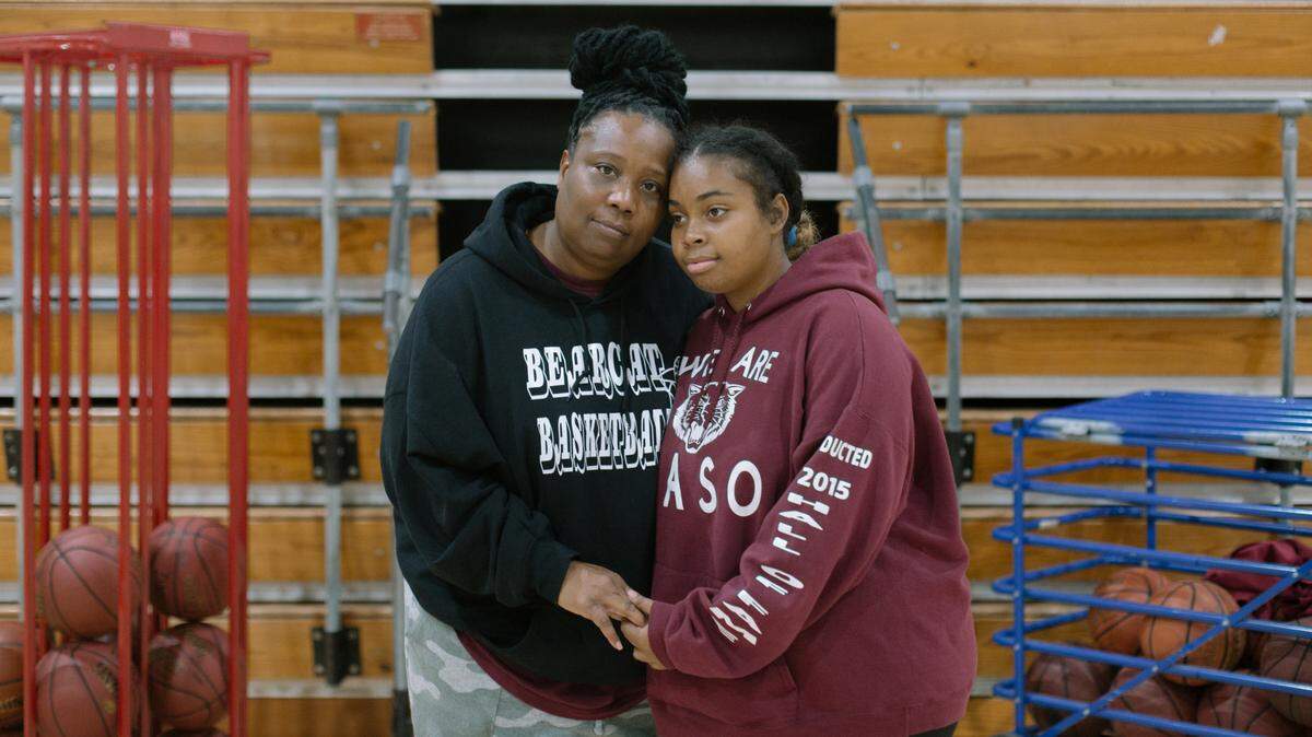 Paso Robles High School athletics coach Juanetta Perkins, seen with daughter Kennedy Johnson, initiated the effort to start an ethnic studies program. She says she learned little about her own heritage while growing up there.