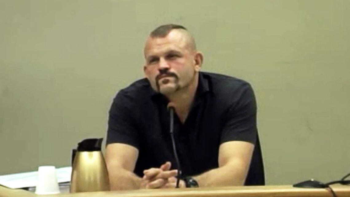 Chuck Liddell, who said he was defrauded by developer Kelly Gearhart, testifies in his civil trial against Cuesta Title Company.