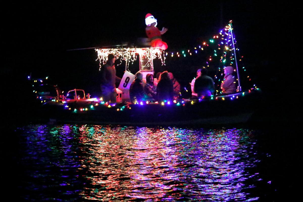 The Morro Bay Lighted Boat parade was held in Morro Bay Harbor, Saturday, Dec.4, 2021.