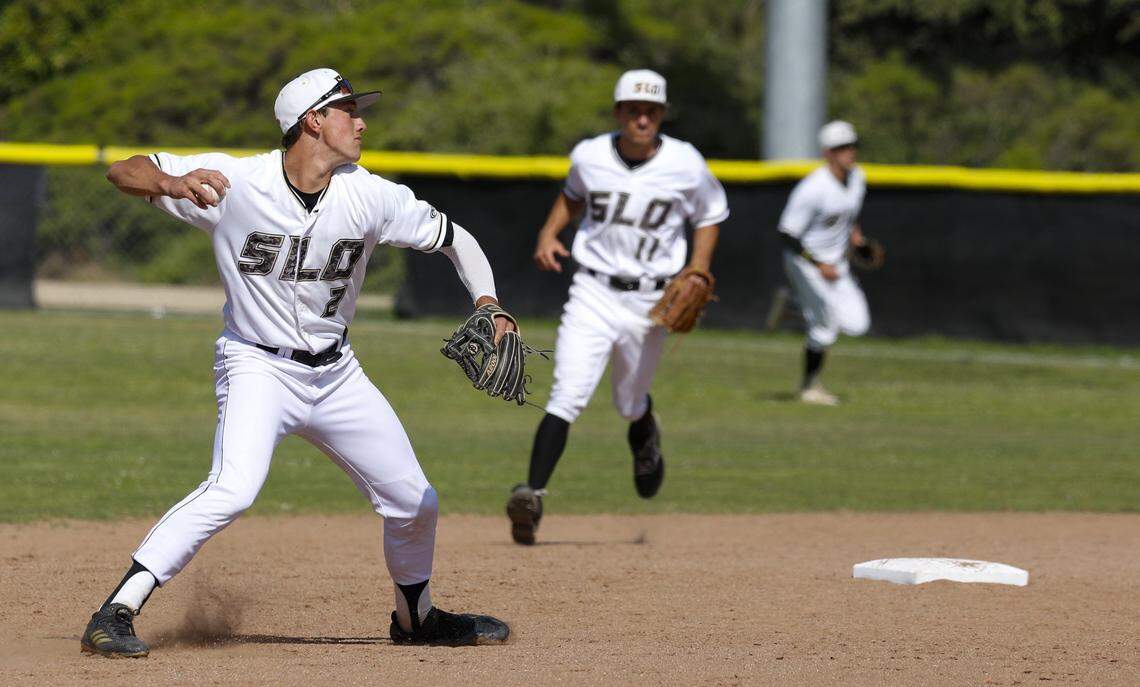 San Luis Obispo High School prospect Brroks Lee, pictured here during his junior year, turned down offers to be drafted by a MLB team to play for his father Larry Lee at Cal Poly.
