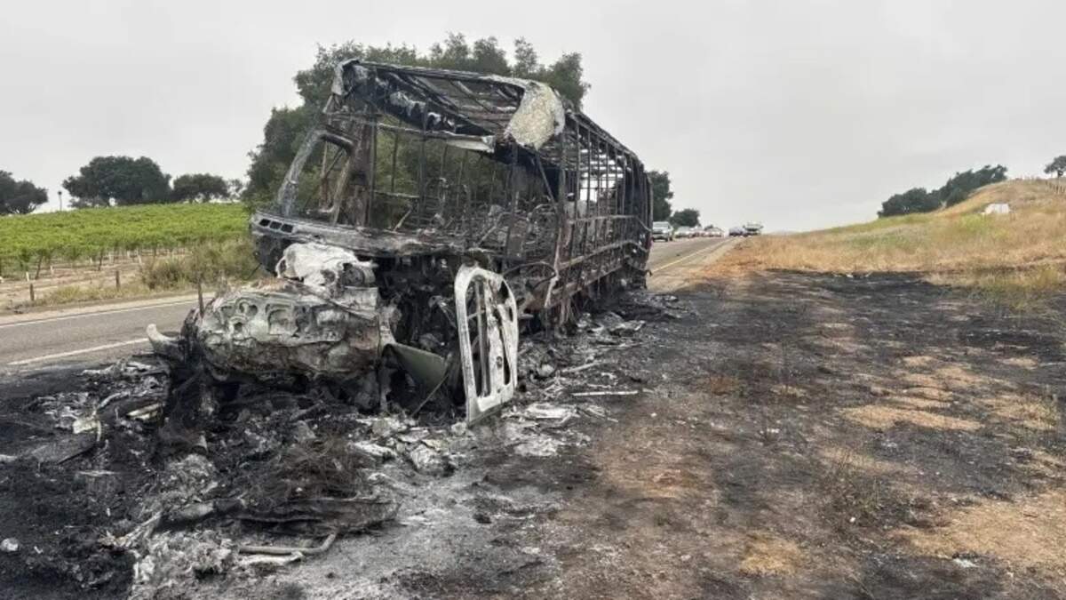 At least one person was killed and 14 were injured after a wrong-way vehicle collided with a bus on Highway 101 north of Los Alamos the morning of June 26, 2026.