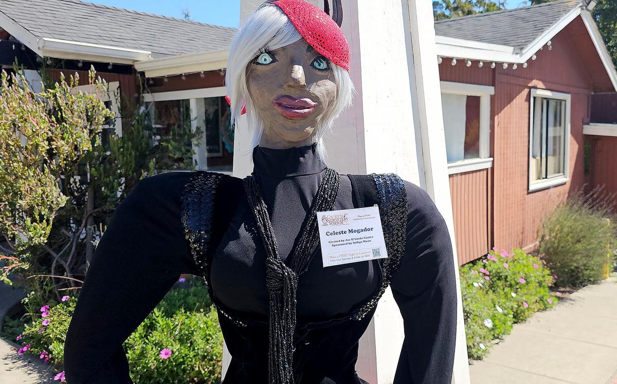 Cambria’s Scarecrow Festival is back. It runs the entire month of October. “Celeste Mogador’ create by Joe and Linda Castro.
