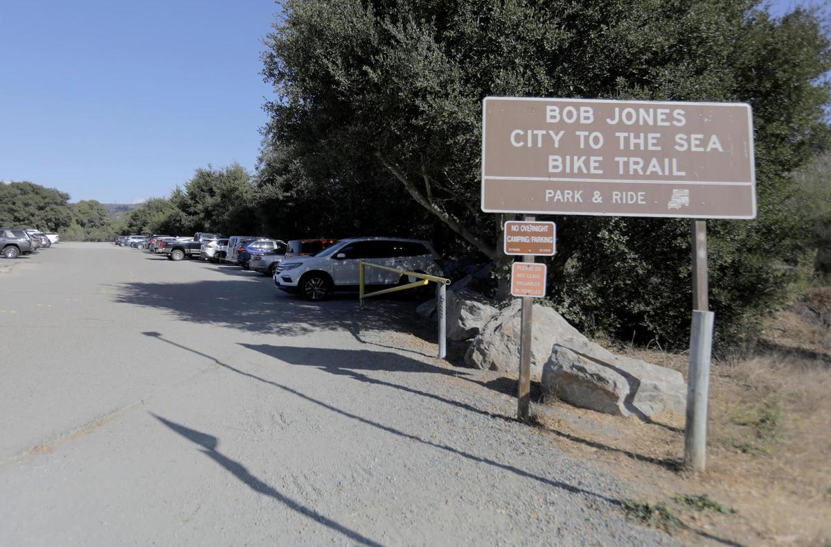 San Luis Obispo County is trying to complete the Bob Jones Trail that would link San Luis Obispo to Avila Beach. Pictured is the parking lot on Ontario Road.