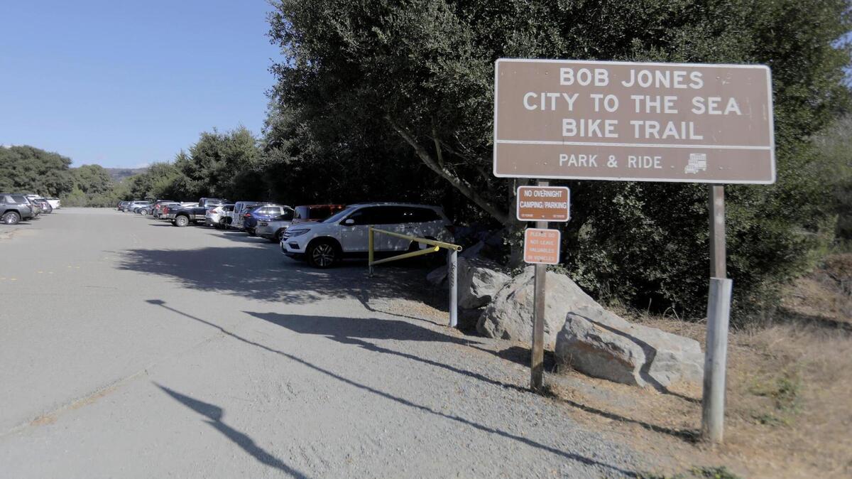 San Luis Obispo County is trying to complete the Bob Jones Trail that would link San Luis Obispo to Avila Beach. Pictured is the parking lot on Ontario Road.