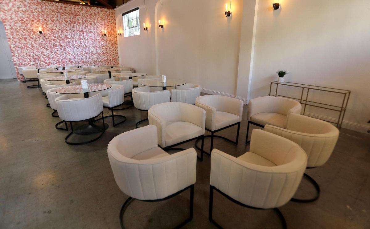 The dining area of the freshly furnished restaurant. Michelin star chef Florencia Breda is set to open a chocolaterie and patisserie in a new location on Higuera Street in San Luis Obispo, California.