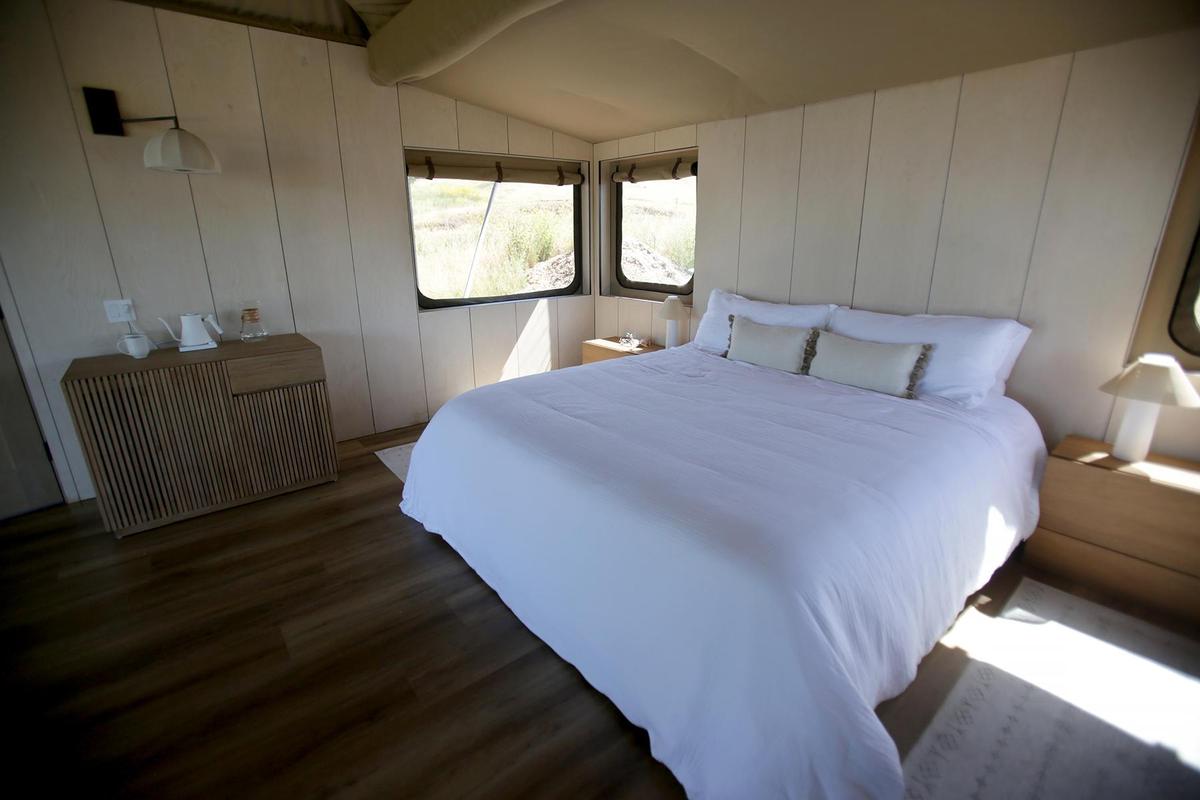 Nightsky camps will build 45 eco-tents on the Dairy Creek Golf Course by spring of 2026, repurposing nine unused holes for a sustainable, luxury getaway. The tents will feature a king-sized bed, soft linens, a mini fridge, closet space, a couch and a private bathroom with a shower.