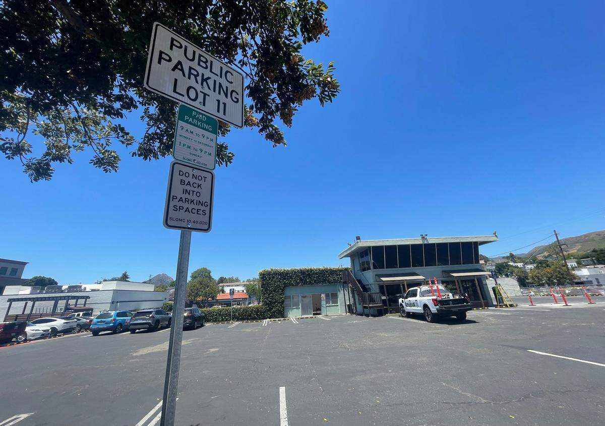 The new public parking lot at 1166 Higuera St. in downtown San Luis Obispo features 45 parking spaces, including two ADA-accessible spots.