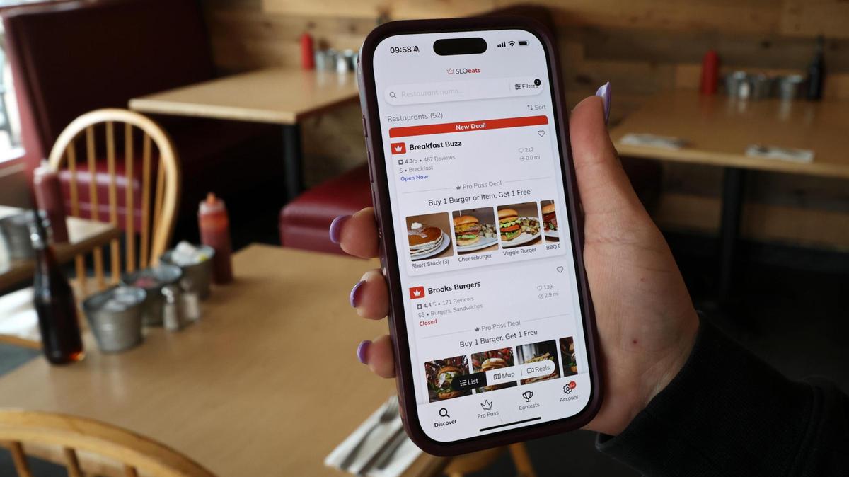 The SLOeats app helps connect restaurants like Breakfast Buzz with their customers, seen here on March 27, 2025.