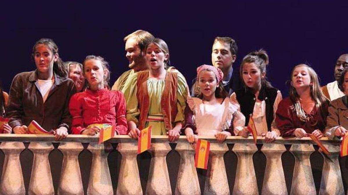 Members of the Central Coast Children’s Choir perform in 'Carmen' at the PAC in 2013 in collaboration with OperaSLO.