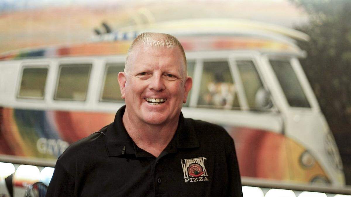 General Manager Mike Swift keeps focus on a friendly clean atmosphere and good quality ingredients. Woodstock's Pizza has been a downtown destination for casual dining for four decades, seen here on April 16, 2026