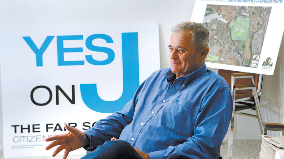Ernie Dalidio, shown in 2006, in the middle of his campaign for Measure J.