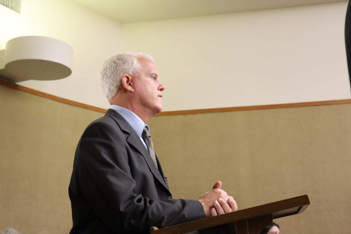 Andrew Eric Gustafson, 60, pleaded not guilty to two counts of felony assault with a deadly weapon in San Luis Obispo Superior Court on March 2, 2026. Gustafson is accused of using a paddleboard paddle to attack a surfer while in the water at Morro Strand State Beach on Aug. 23, 2025.