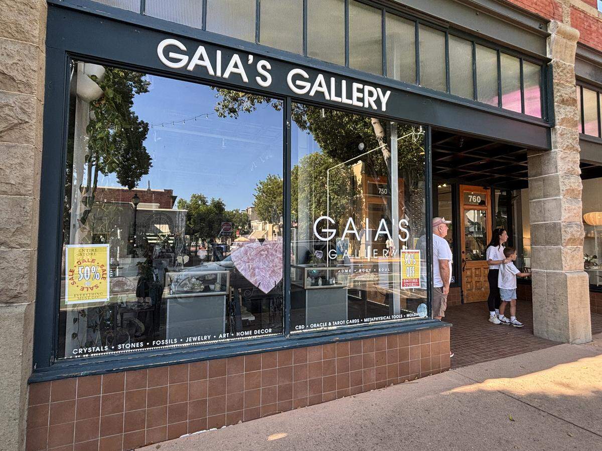 Gaia’s Gallery, a jewelry, crystal and stone shop in downtown San Luis Obispo, has closed with its last day on Sept. 22, 2025.