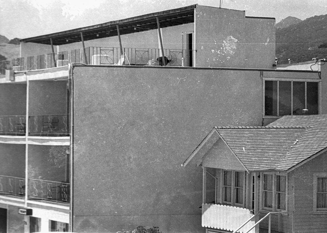 Contrast between old and new architecture in Avila Beach on June 28, 1976.