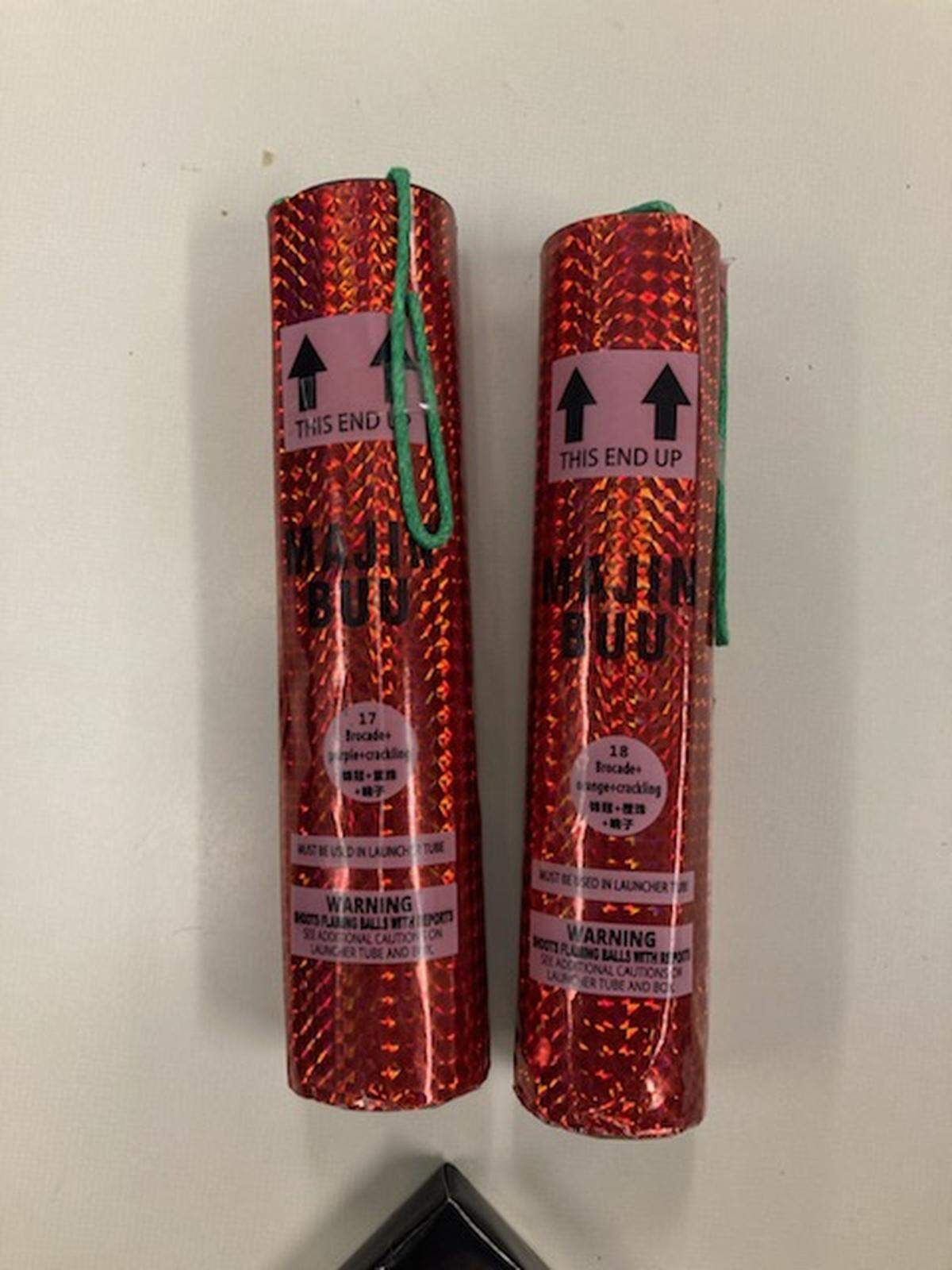 The San Luis Obispo Police Department arrested two teens near Madonna Road and Eto Circle who allegedly had mortar-style fireworks and lighters Jan. 4, 2025.