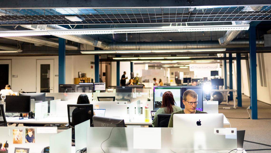 The community coworking space at the CIE’s HotHouse in downtown San Luis Obispo on June 7, 2022.