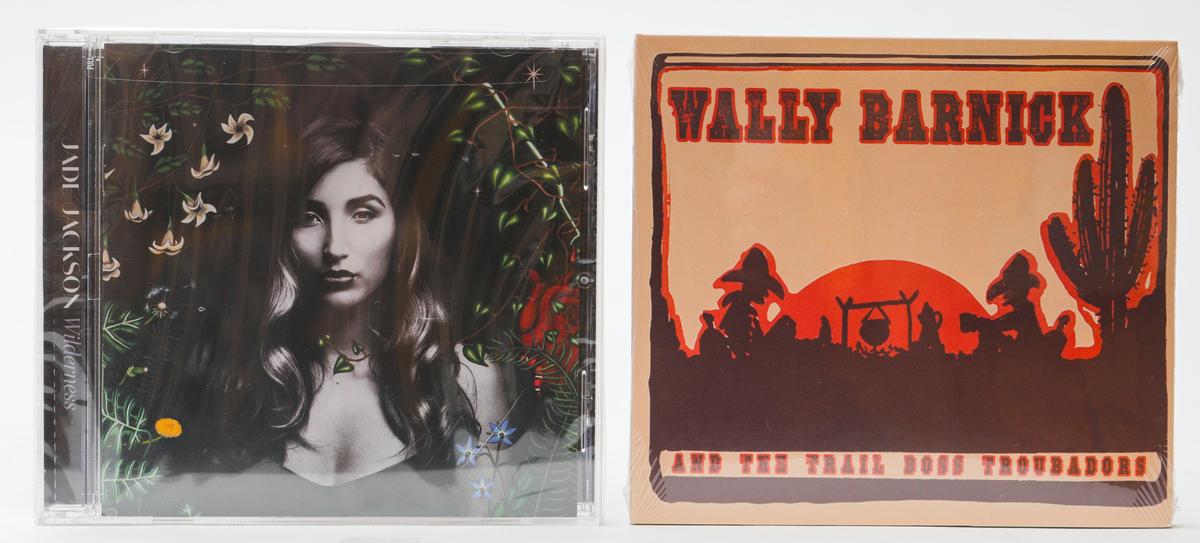 Music CDs by Jade Jackson and Wally Barnick.