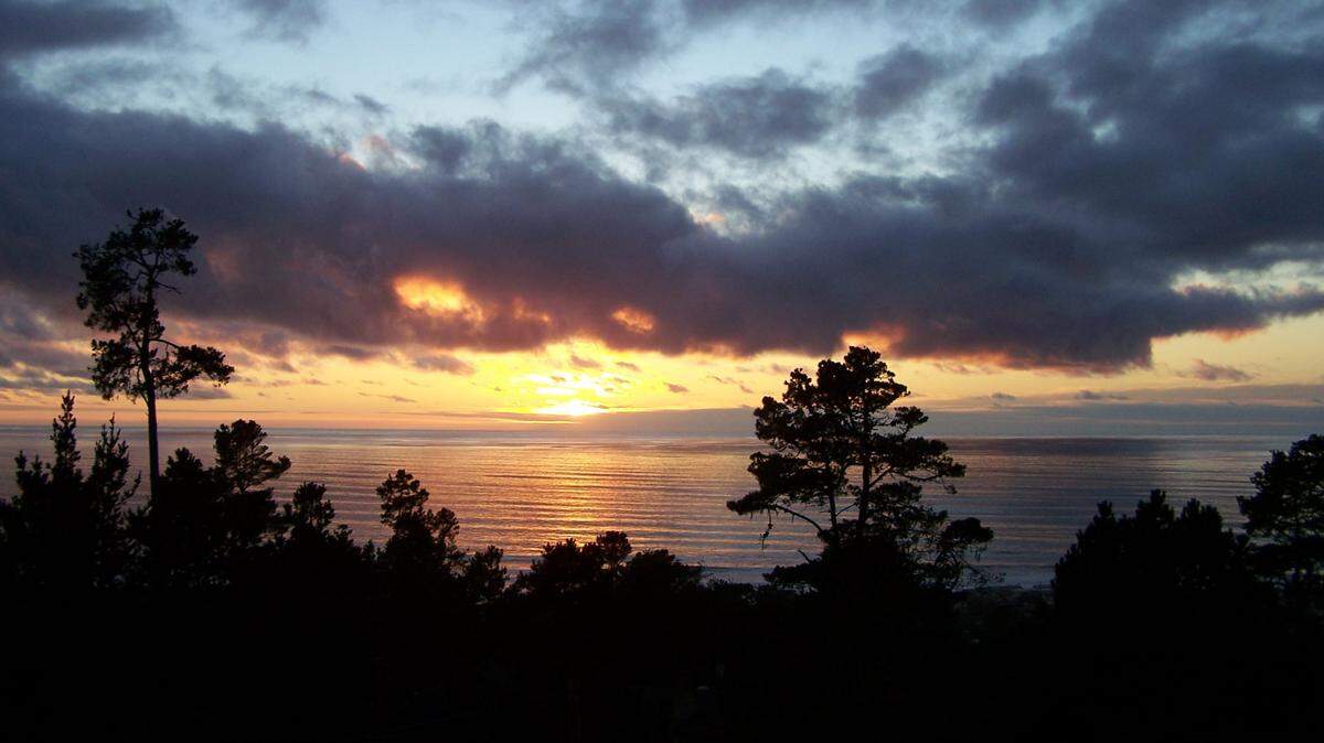 The view from the deck of the home of Bob Stephenson and his wife Patty during a Christmas party at their house in 2007. Bob Stephenson, a longtime Cambria resident and Hearst Castle park aide, died recently.
