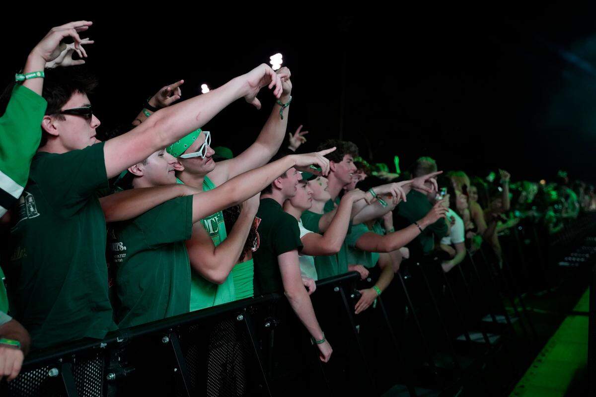 Students began being let into the second annual Morning on the Green music festival around 4:30 a.m. on March 14, 2026. The music festival is an attempt to curb St. Fratty’s Day street partying in the neighborhoods near Cal Poly.