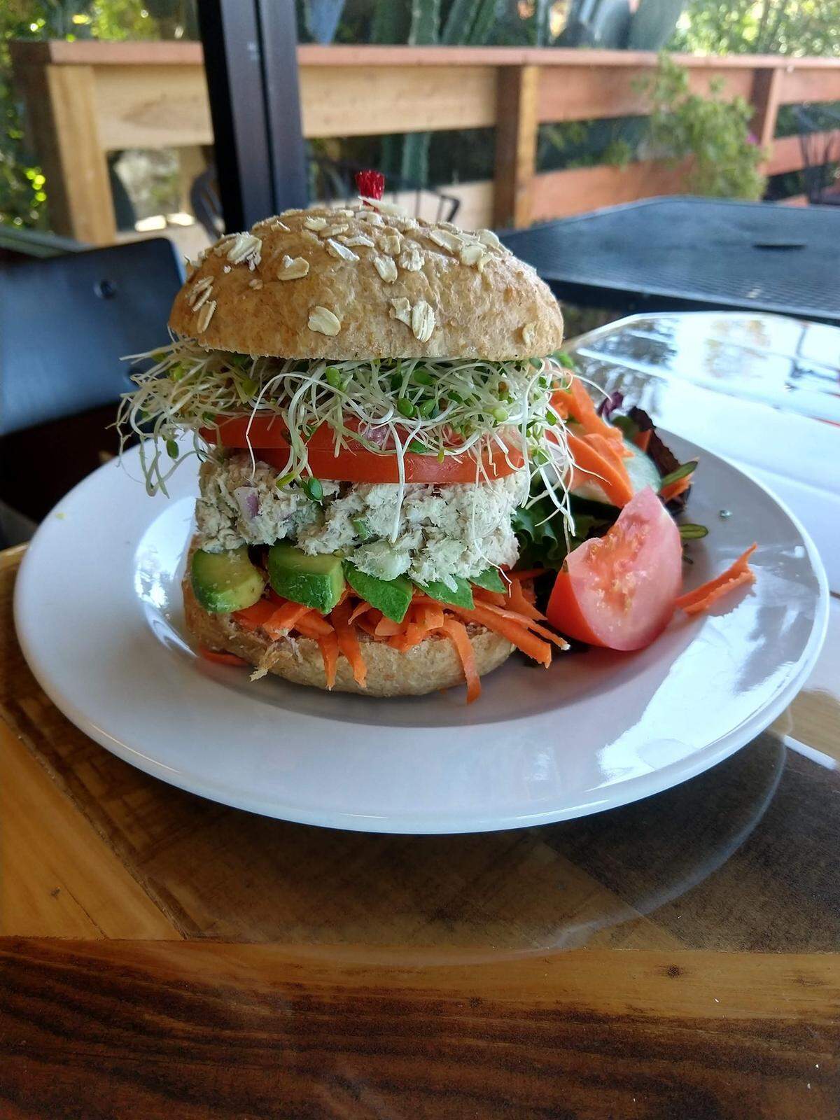 Atascadero Bistro’s California tuna sandwich is on the lunch menu for $14.